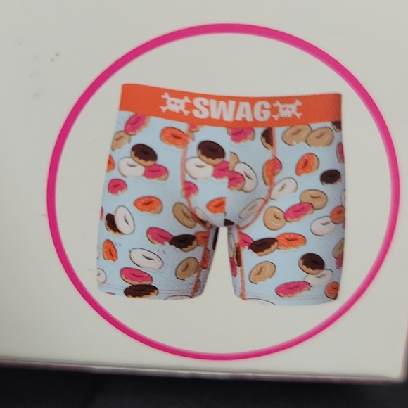 Dunkin Donuts Themed Boxer Briefs in GIFT BOX, Men's Size L New - Picture 4 of 5
